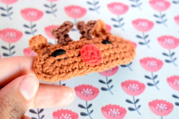 Reine | Barrette de cheveux en forme de renne de Noël – Image 3