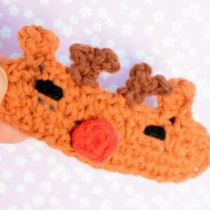 Reine | Barrette de cheveux en forme de renne de Noël