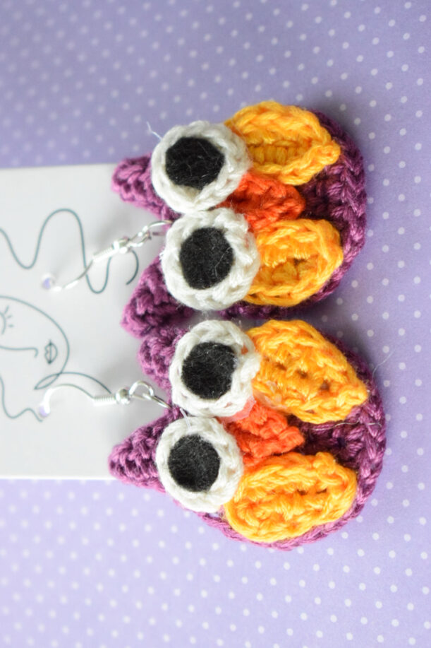 Chou | Boucles d'oreilles en forme de chouette – Image 3