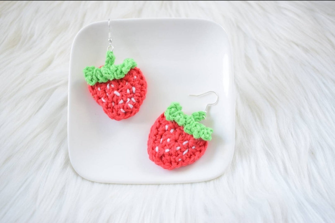 RU | Boucles d'oreilles fraise 🍓