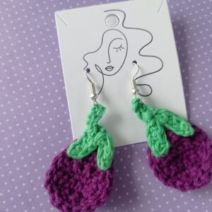 Auby | Boucles d'oreilles en forme d'aubergines