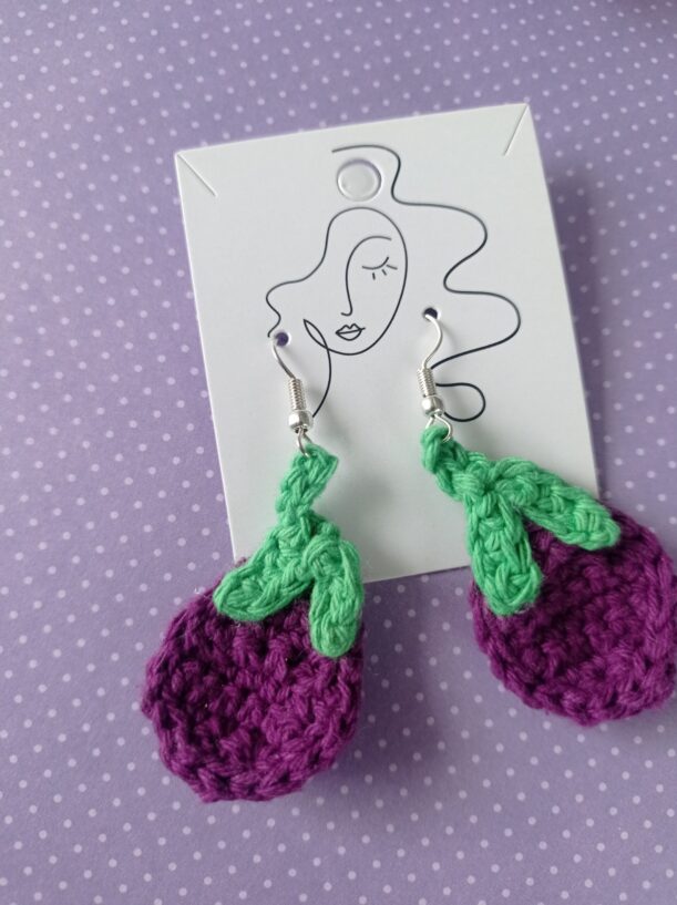 Auby | Boucles d'oreilles en forme d'aubergines