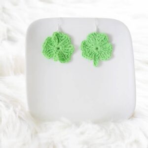 TARA | Boucles d'oreilles trèfle vert