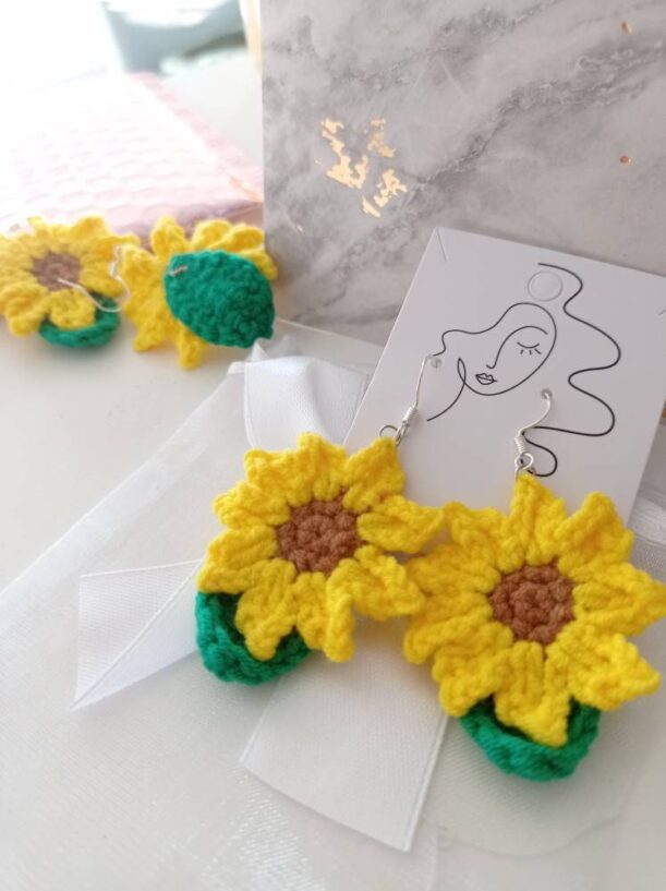 SUN | Boucles d'oreilles tournesol – Image 5