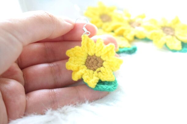SUN | Boucles d'oreilles tournesol