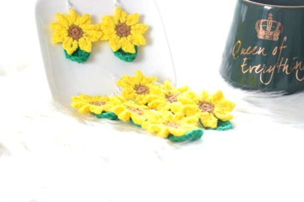SUN | Boucles d'oreilles tournesol – Image 6