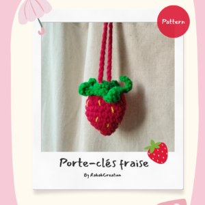 Patron | Bag charm fraise 🍓