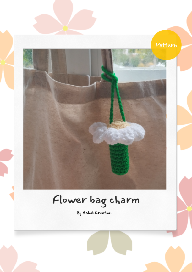 Patron | Bag charm fleur