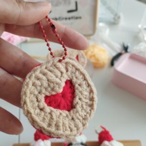 kokoro | Biscuit coeur kawaii au crochet ❤️