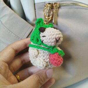 Capynouille | Porte clés capybara kawaii au crochet